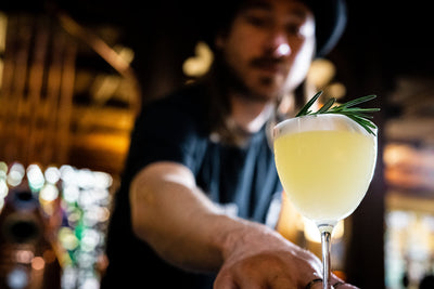 Mediterranean twist on a classic 'Gin Sour'