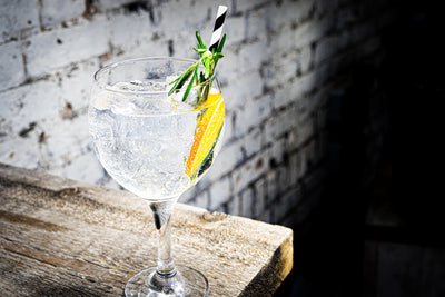 Mediterranean Gin and Tonic with Rosemary and Orange