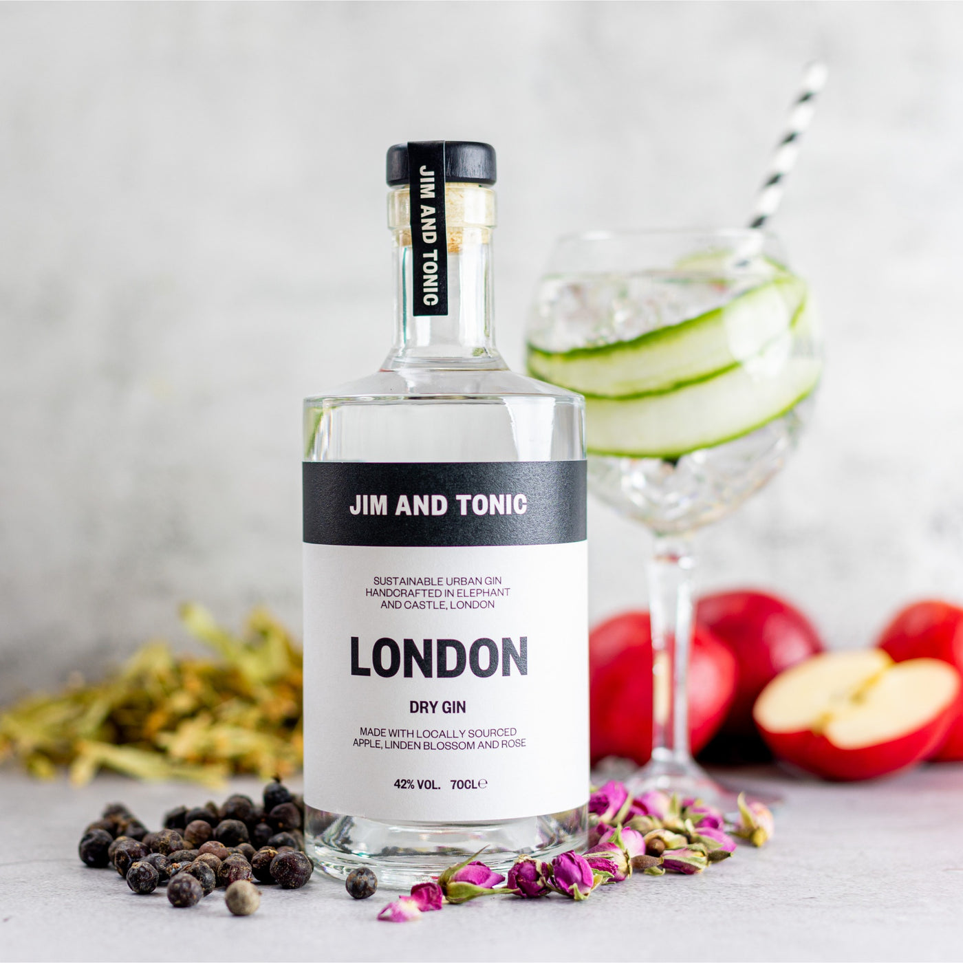 London Dry Gin 70cl by Jim and Tonic Distillery in London